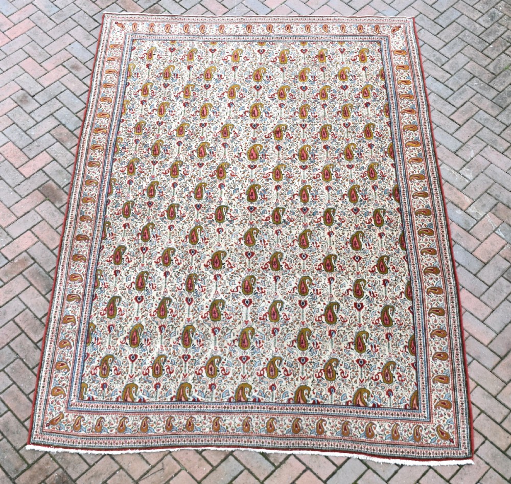 Old Persian Qum carpet 297x213cm View V