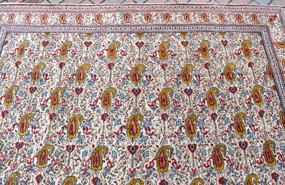 Old Persian Qum carpet 297x213cm View VI