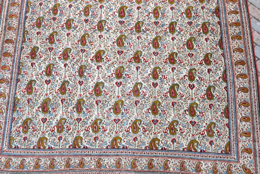 Old Persian Qum carpet 297x213cm View VII