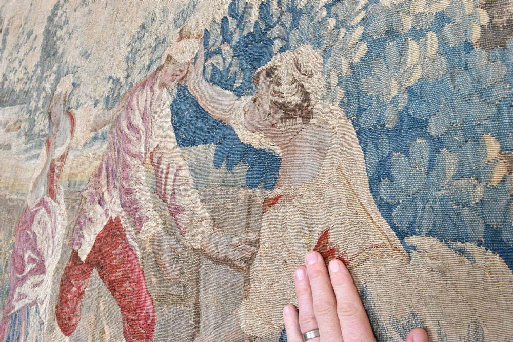 Antique French Tapestry Circa 1750 View V