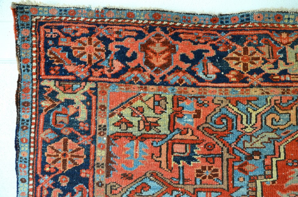 Antique Persian Karaja (Heriz) Square carpet 183x152cm View II