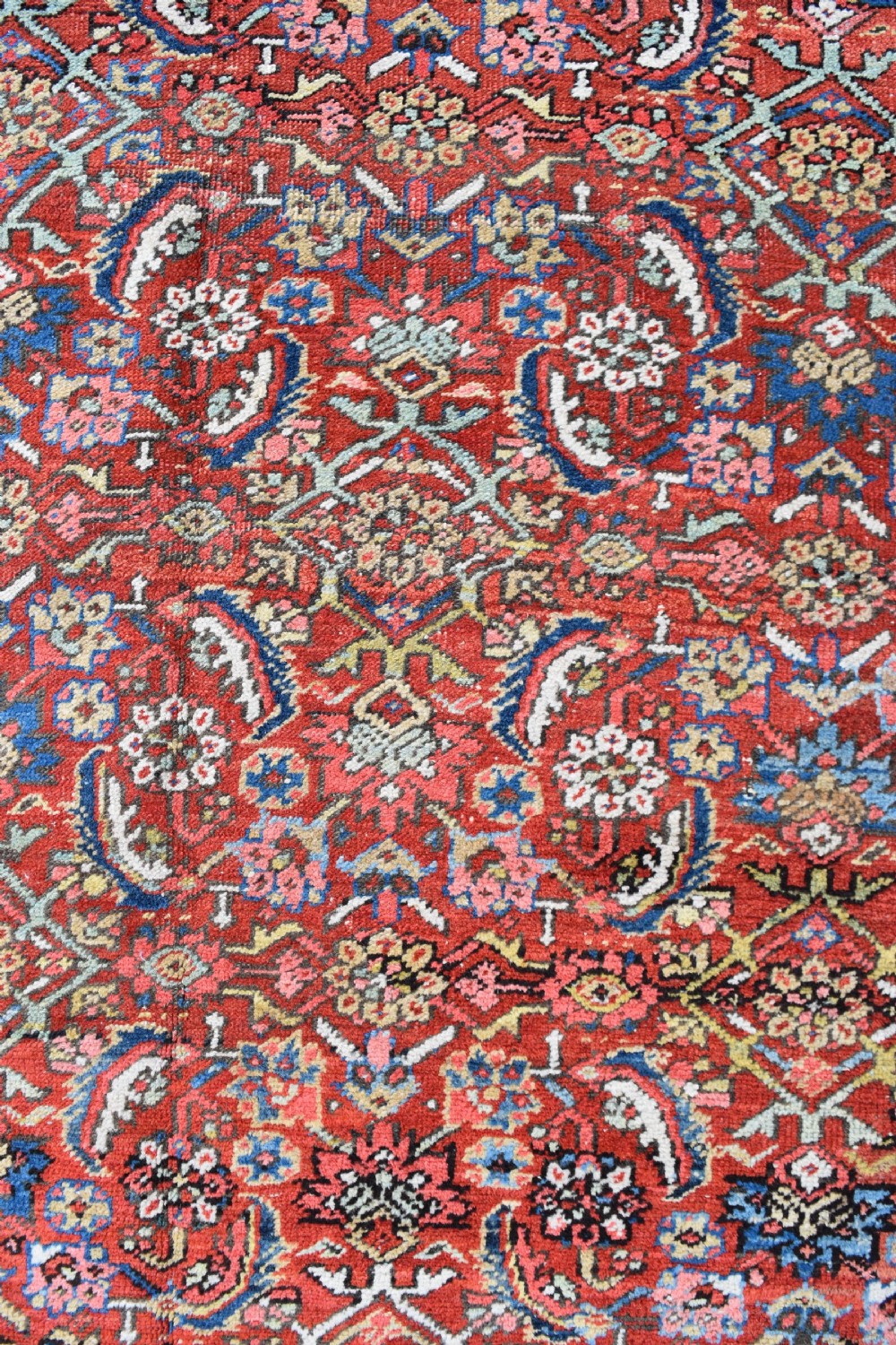 An antique Persian Heriz carpet 385x314cm View VII