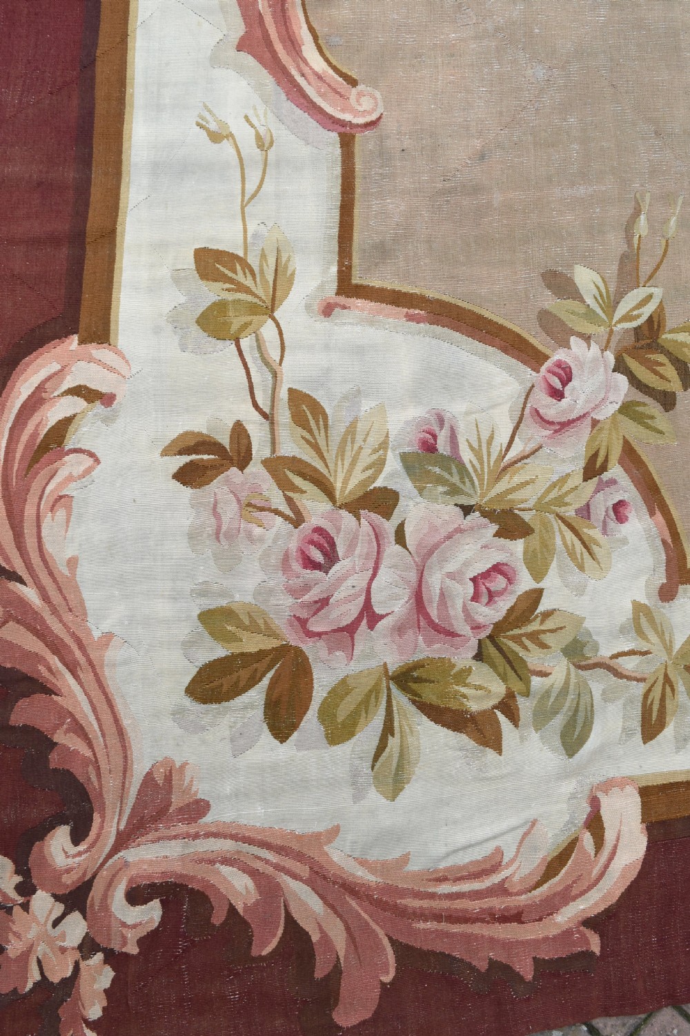 Antique French Aubusson large carpet 472x396cm View VIII