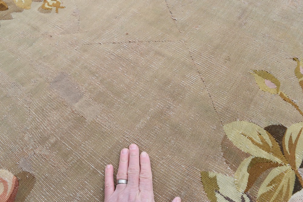 Antique French Aubusson large carpet 472x396cm View X