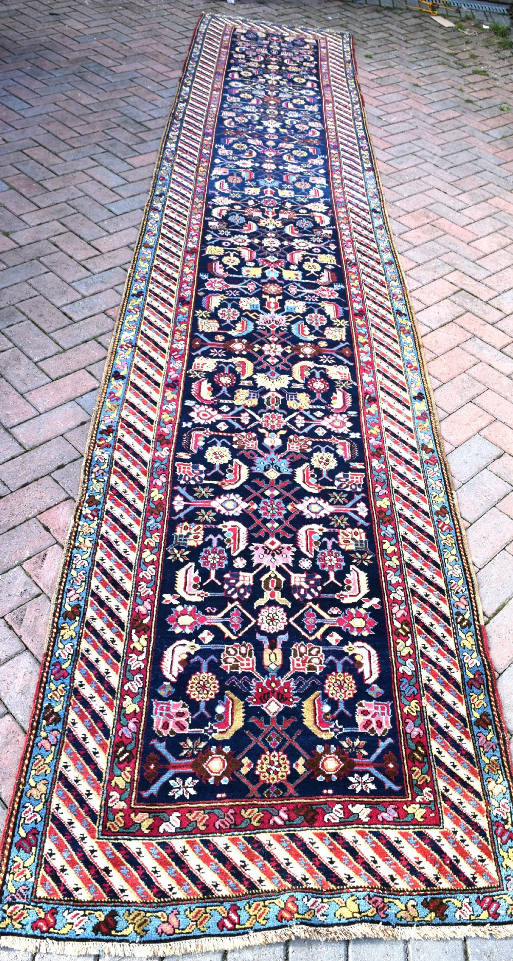 Antique Caucasian Karabagh runner 502x97 View XI