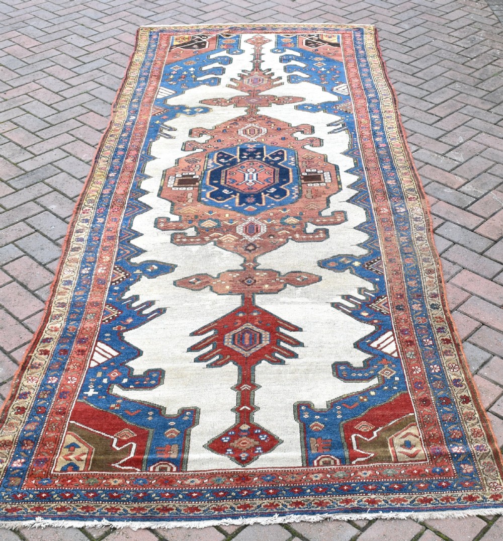 Antique Persian Malyor Kelleh carpet 330x130cm