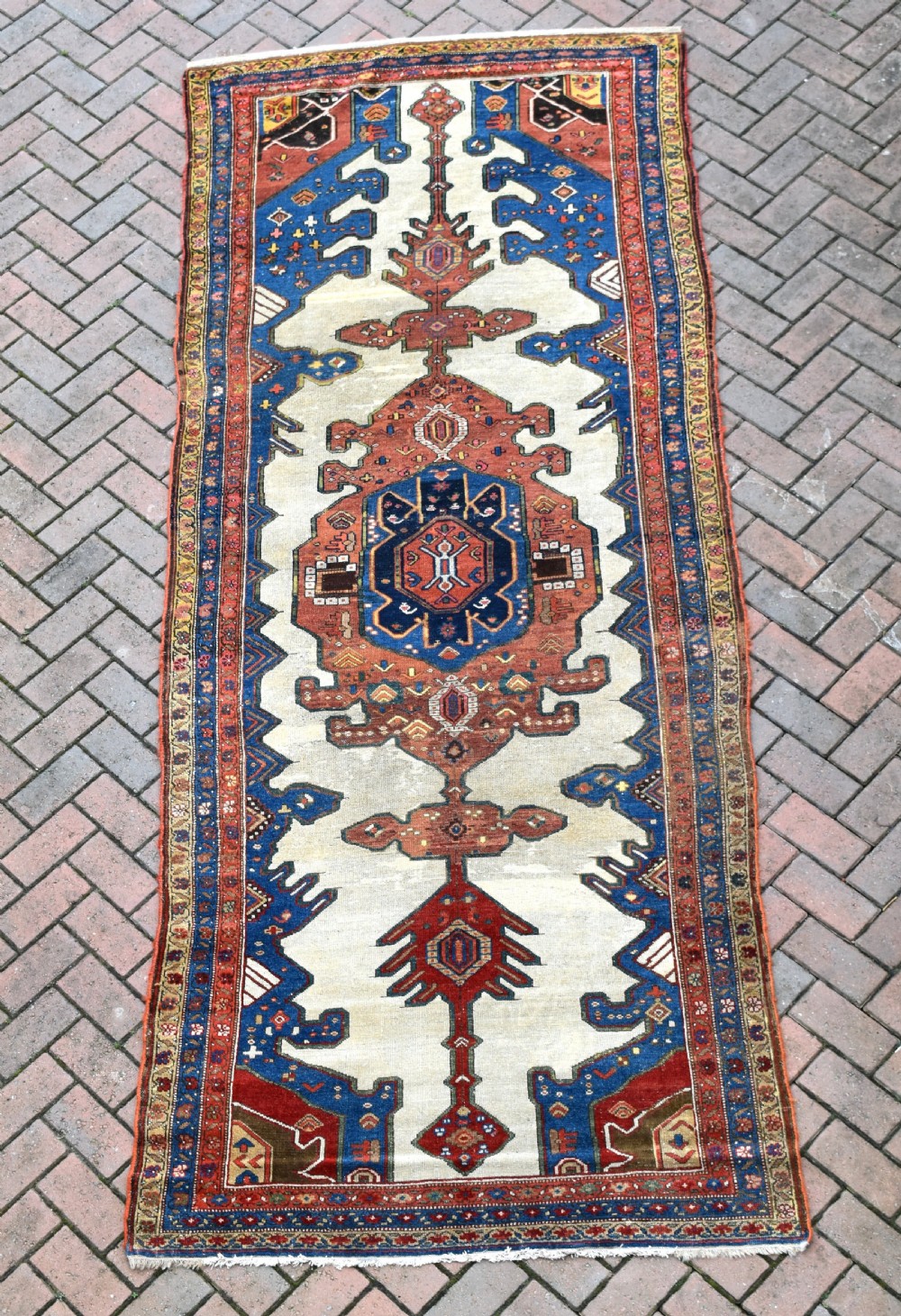 Antique Persian Malyor Kelleh carpet 330x130cm View VI