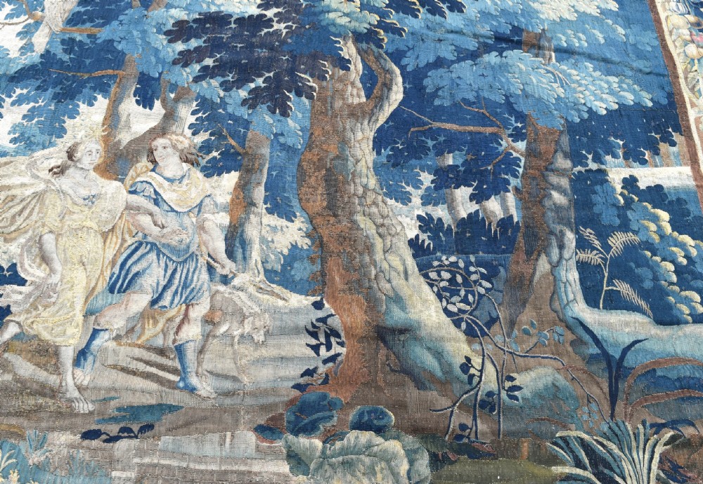 Antique Flemish tapestry late 17th century 270x250cm View IX