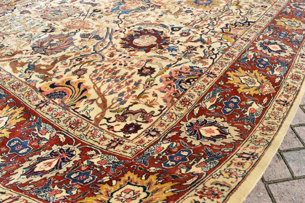 Old Benylian Tabriz roomsize carpet 355x259cm View III