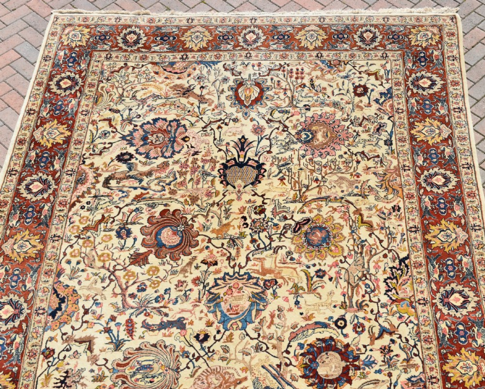 Old Benylian Tabriz roomsize carpet 355x259cm View IX