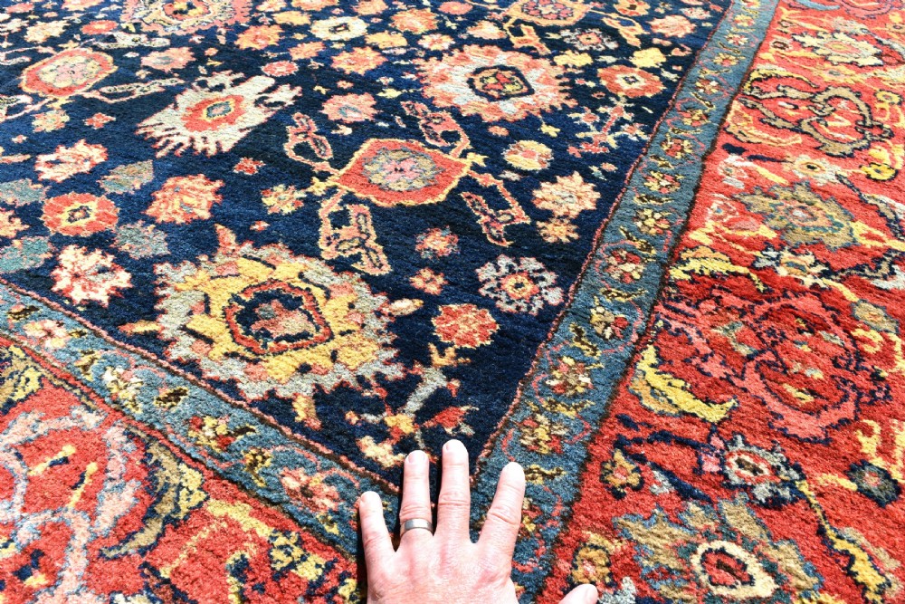 Antique roomsize Garrus Bijar carpet 231x328cm View VI