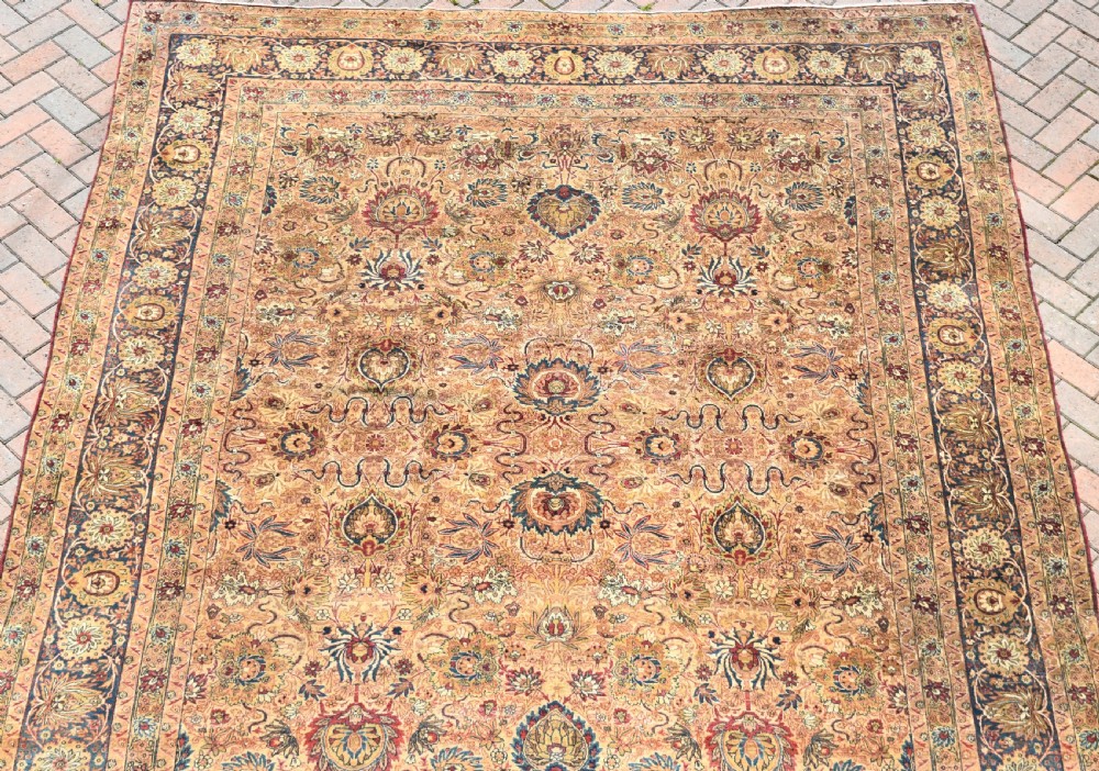 Fine antique Lavar Kirman carpet 347x269cm View III
