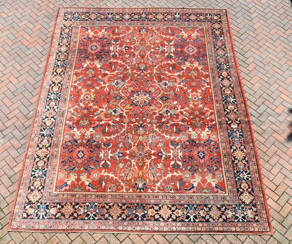Antique roomsize Mahal carpet 410x318cm