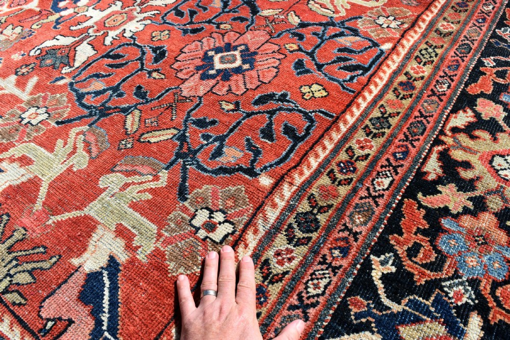 Antique roomsize Mahal carpet 410x318cm View VI