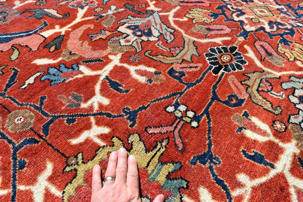 Antique roomsize Mahal carpet 410x318cm View VIII