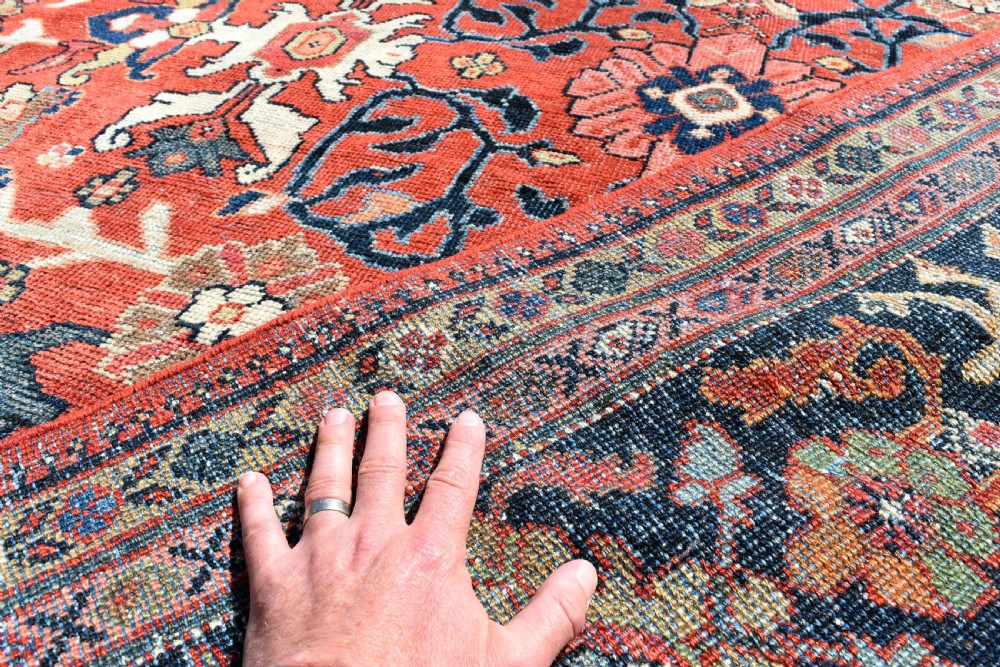 Antique roomsize Mahal carpet 410x318cm View IX