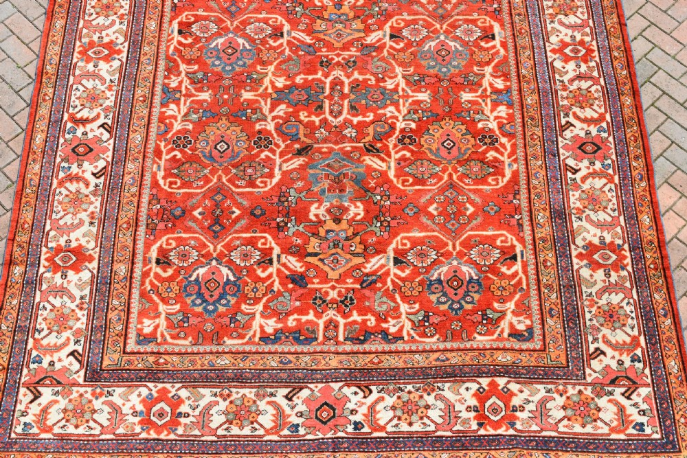 Antique Persian Mahal roomsize carpet. 377x286cm View II