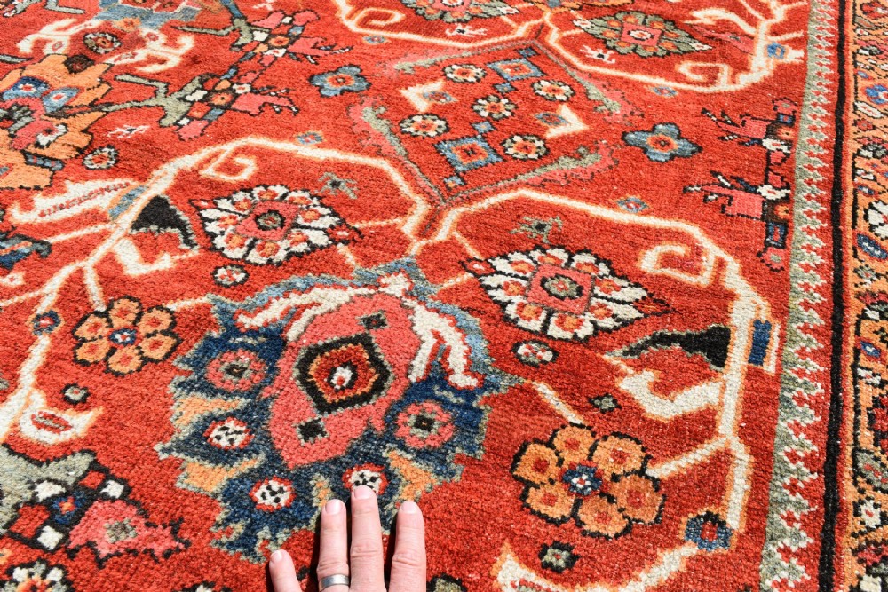 Antique Persian Mahal roomsize carpet. 377x286cm View IV