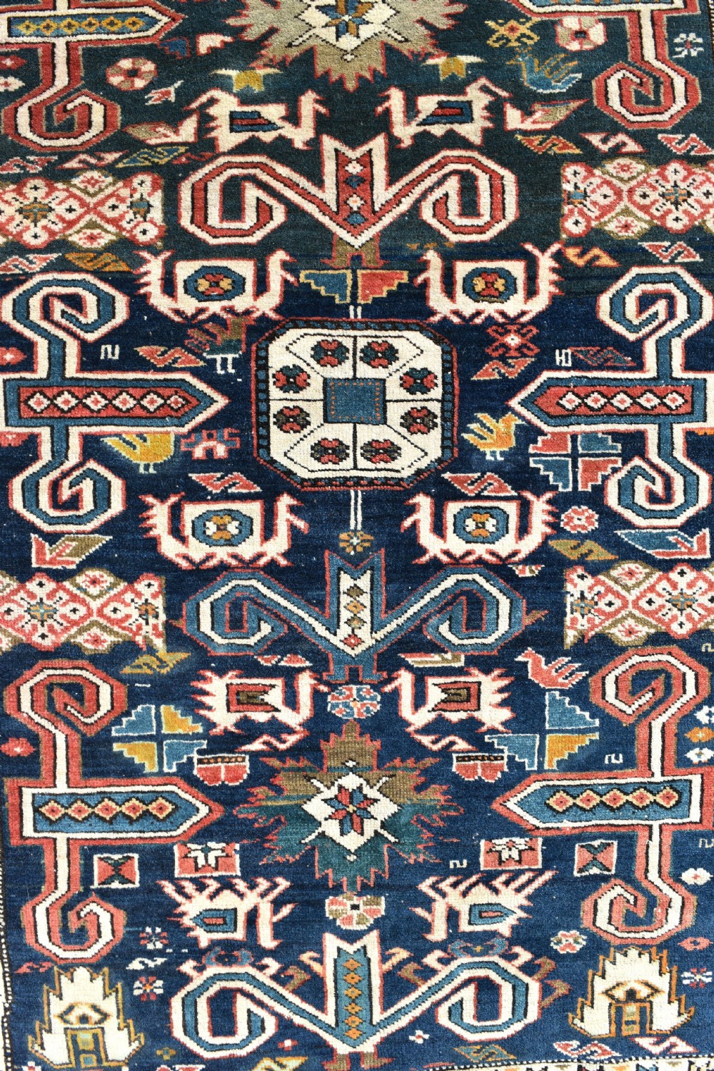Antique Caucasian Perepedil rug 126x98cm View III