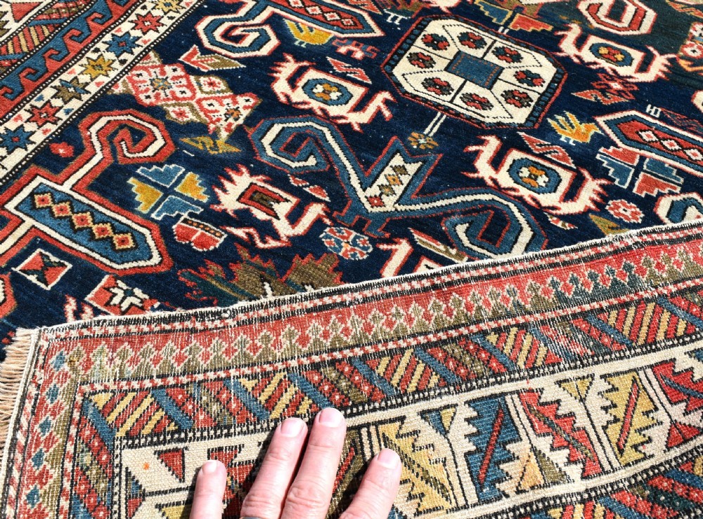 Antique Caucasian Perepedil rug 126x98cm View IV