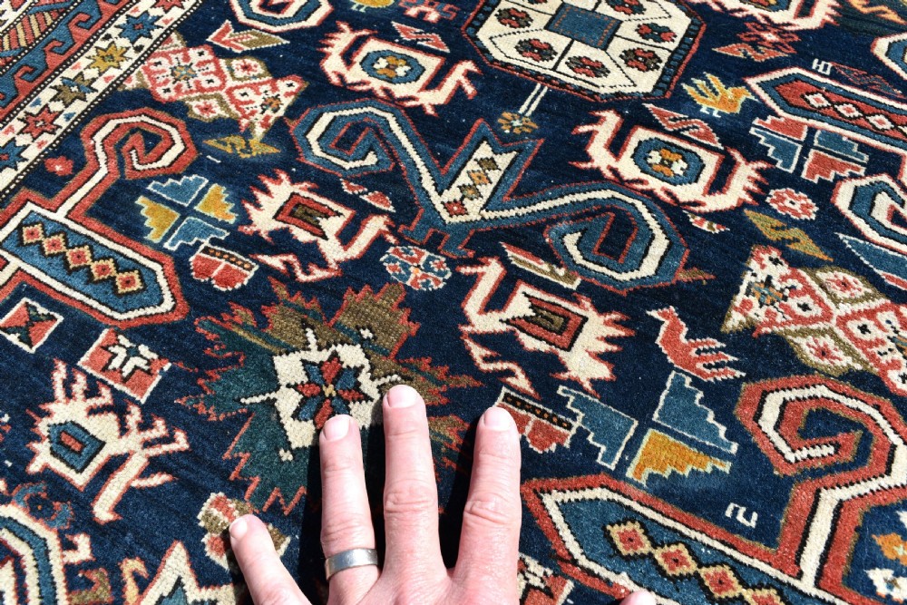 Antique Caucasian Perepedil rug 126x98cm View VI
