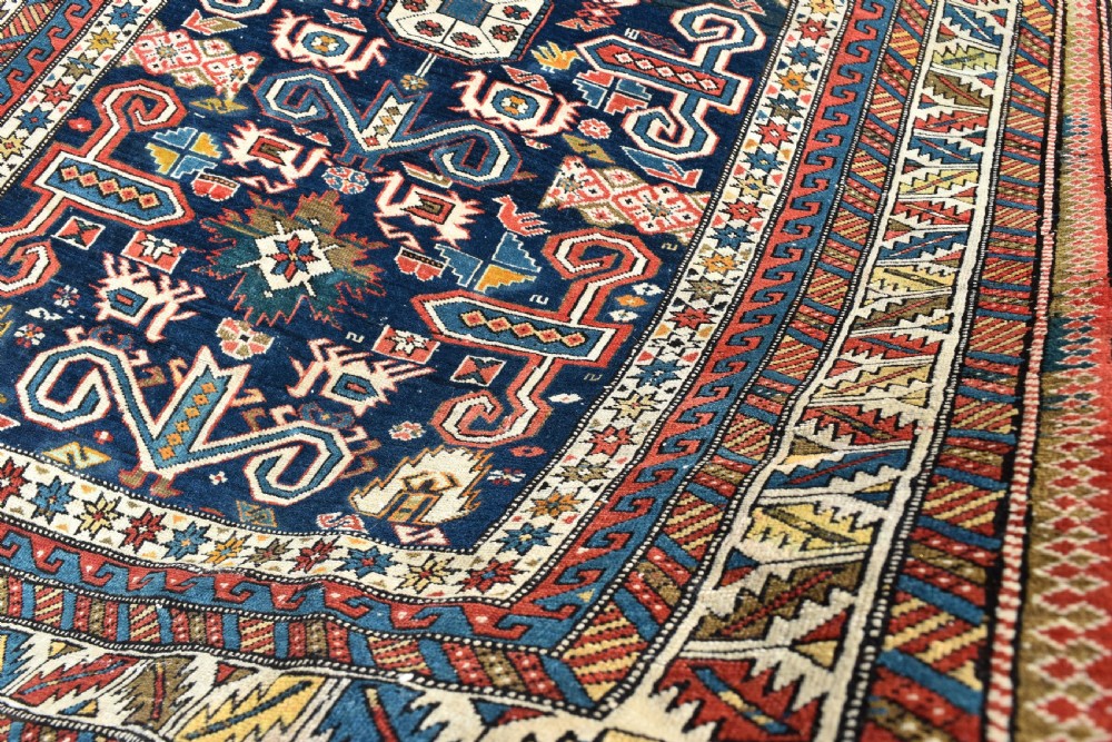 Antique Caucasian Perepedil rug 126x98cm View VIII