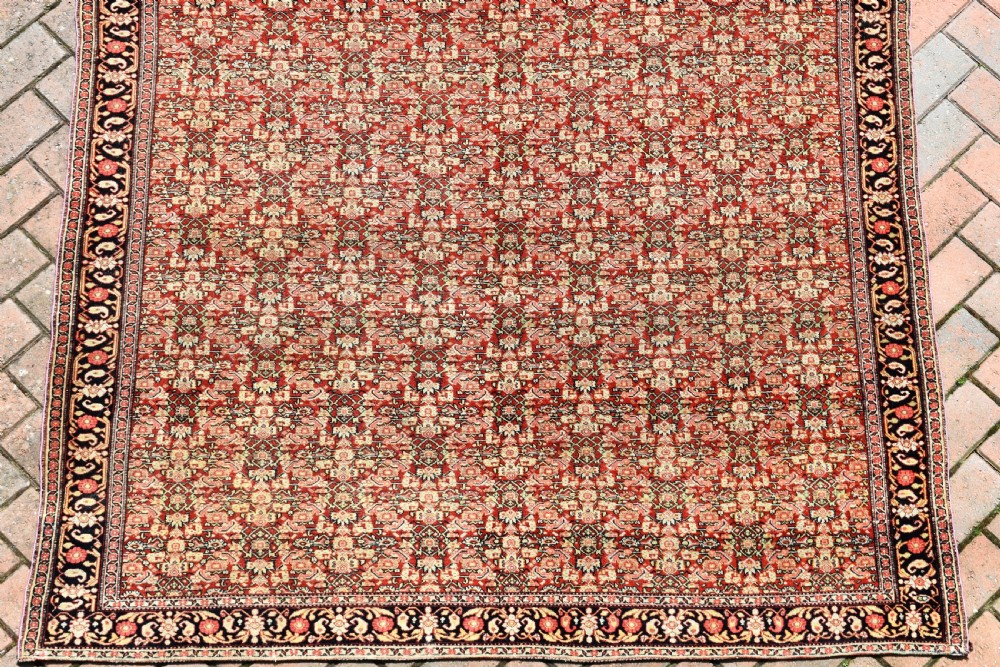 Exceptionally fine antique Senneh carpet 283x158cm  View II