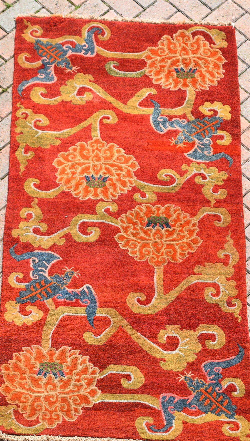 Old Tibetan rug 180x90cm