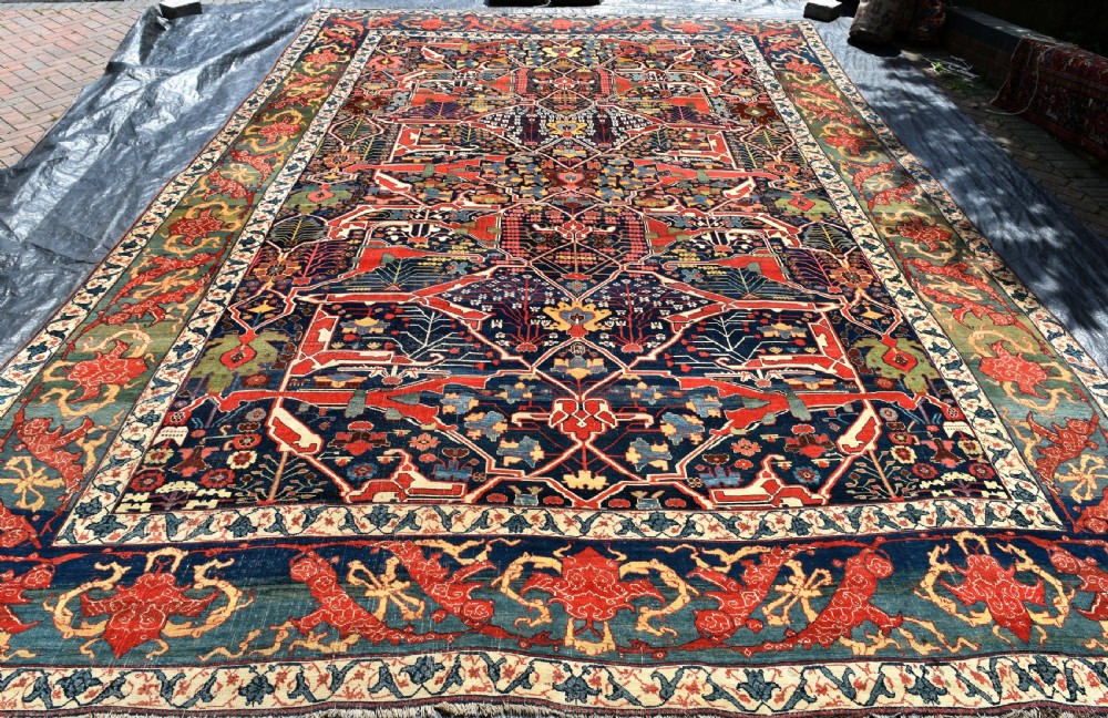 Antique Bijar Garrus carpet 510x343cm