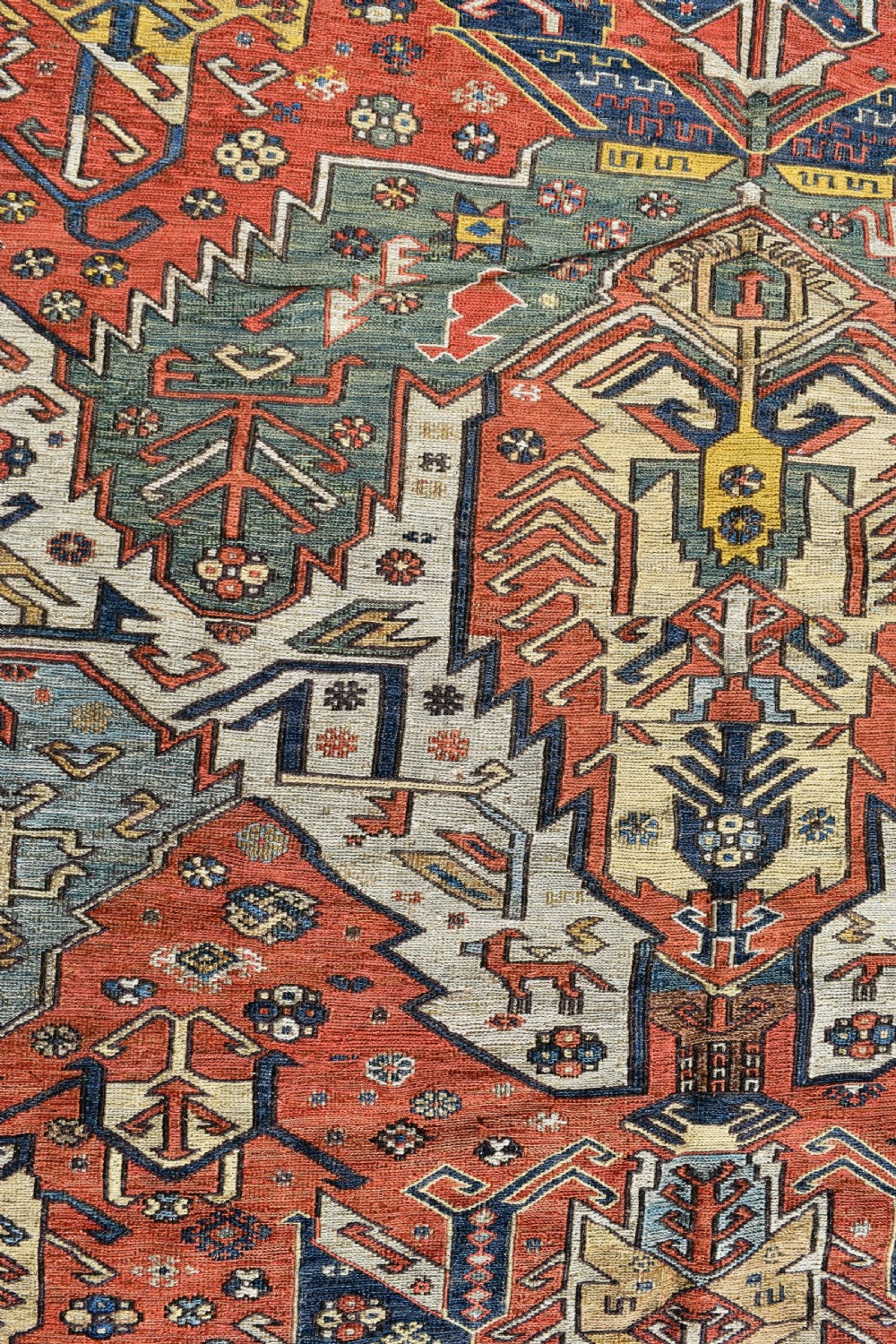 Antique Caucasian Dragon Sumak carpet 298x201cm View VII