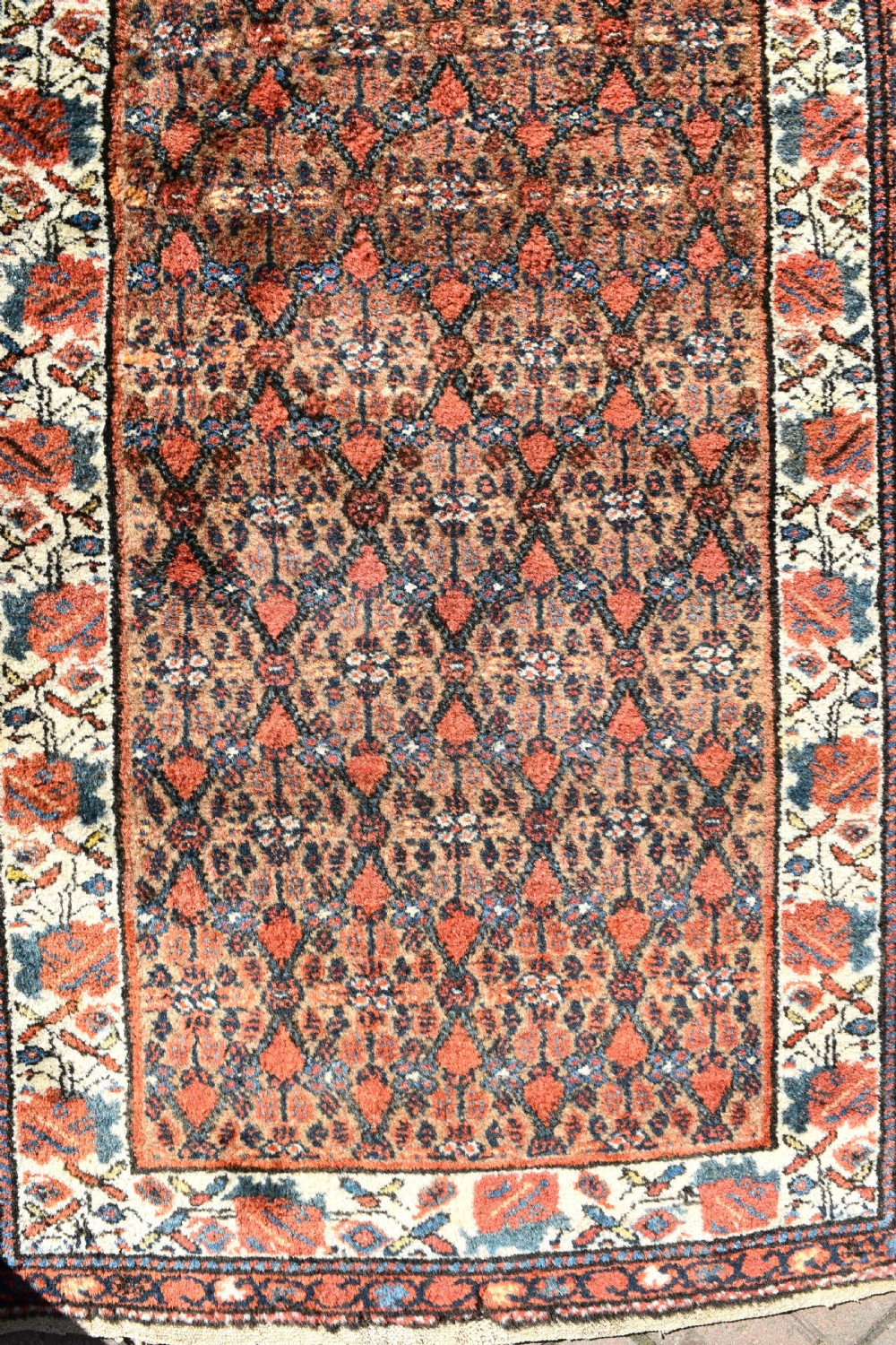 A very long and narrow antique Persian Hamadan runner 641x85cm View II