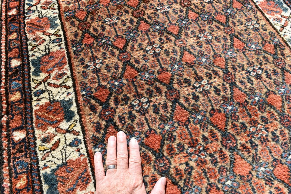 A very long and narrow antique Persian Hamadan runner 641x85cm View IV