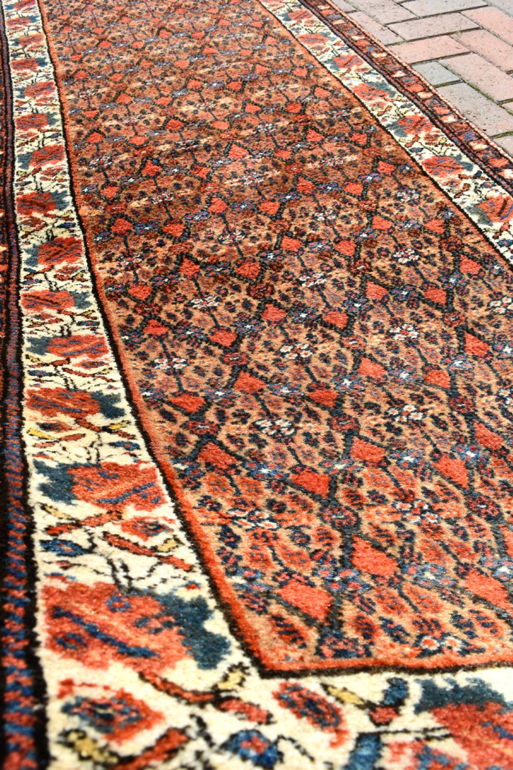 A very long and narrow antique Persian Hamadan runner 641x85cm View VI