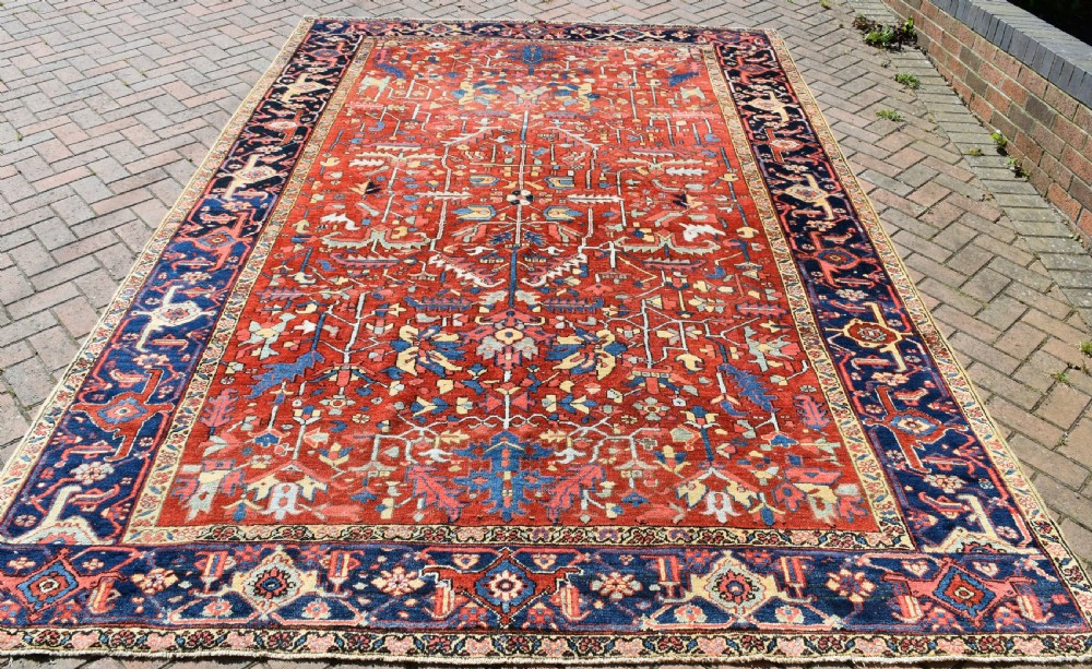 Antique Persian Heriz carpet 348x240cm View VI