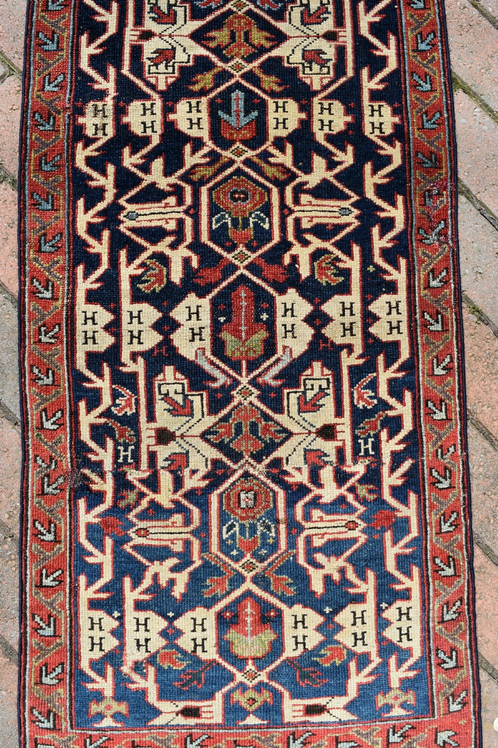Early very narrow Kurdish runner fragment 450x54cm View II