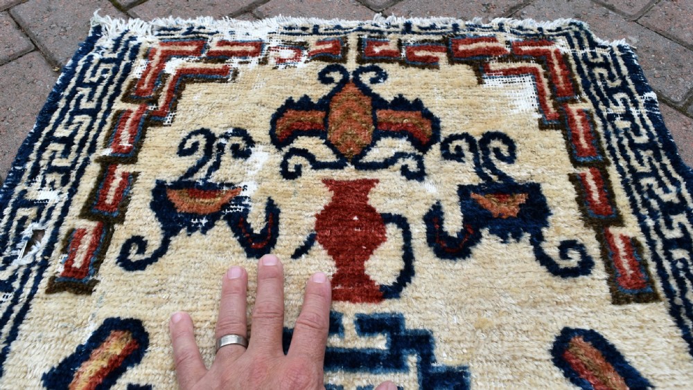 Antique Kansu mat 97x56cm View IV