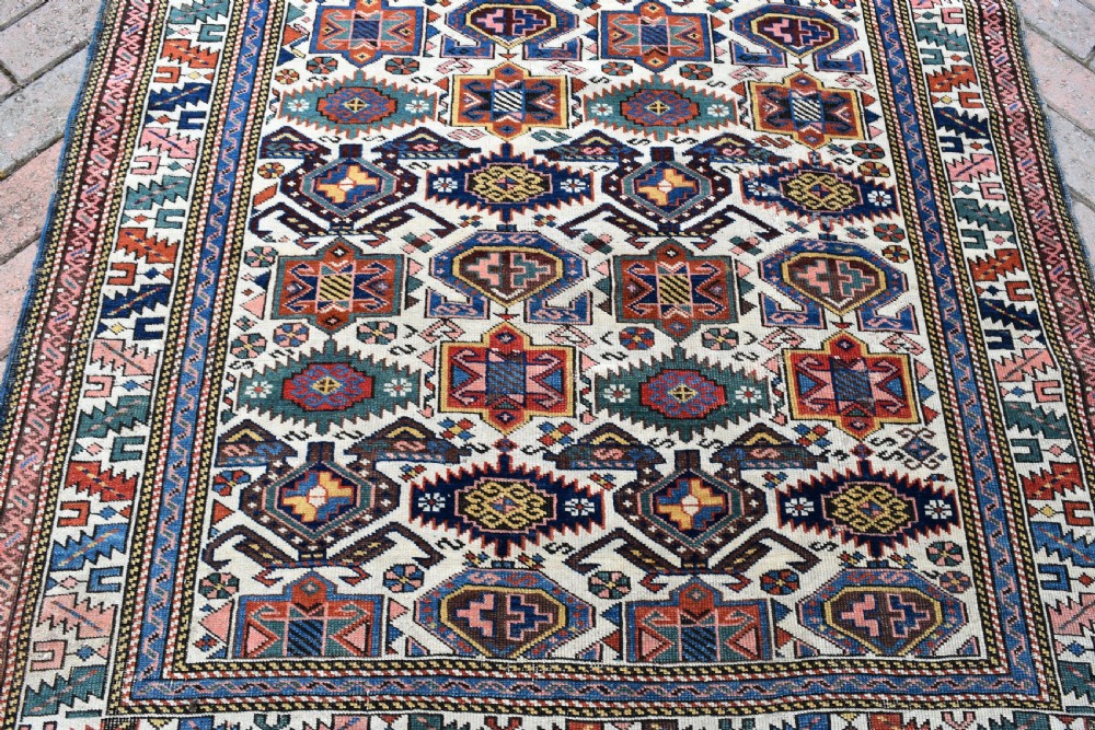 Antique Caucasian Kuba rug 169x119 View II