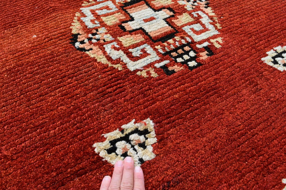Unusually large Tibetan carpet 229x121cm View VI