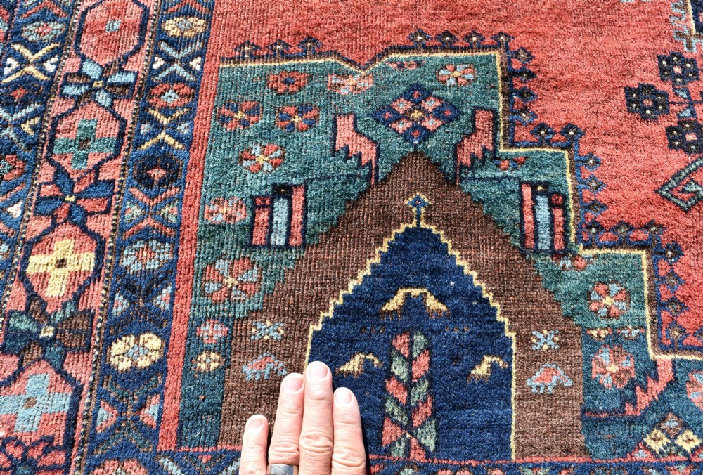 Antique Afshar rug 149x134cm View III