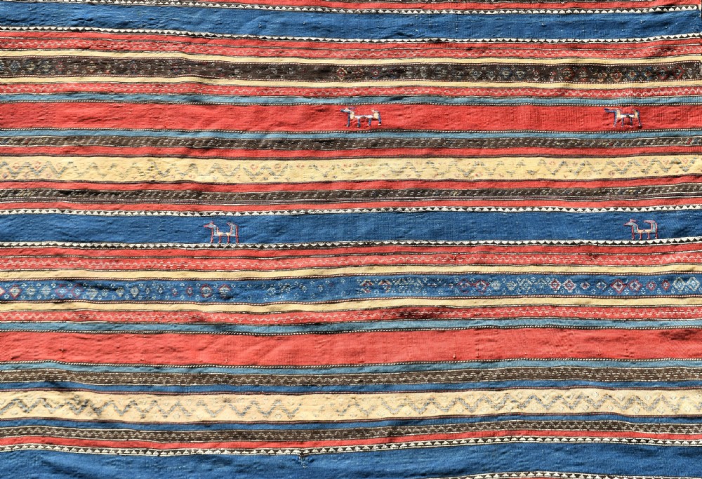 Fine Antique Azeri Kilim 302x198cm View IV