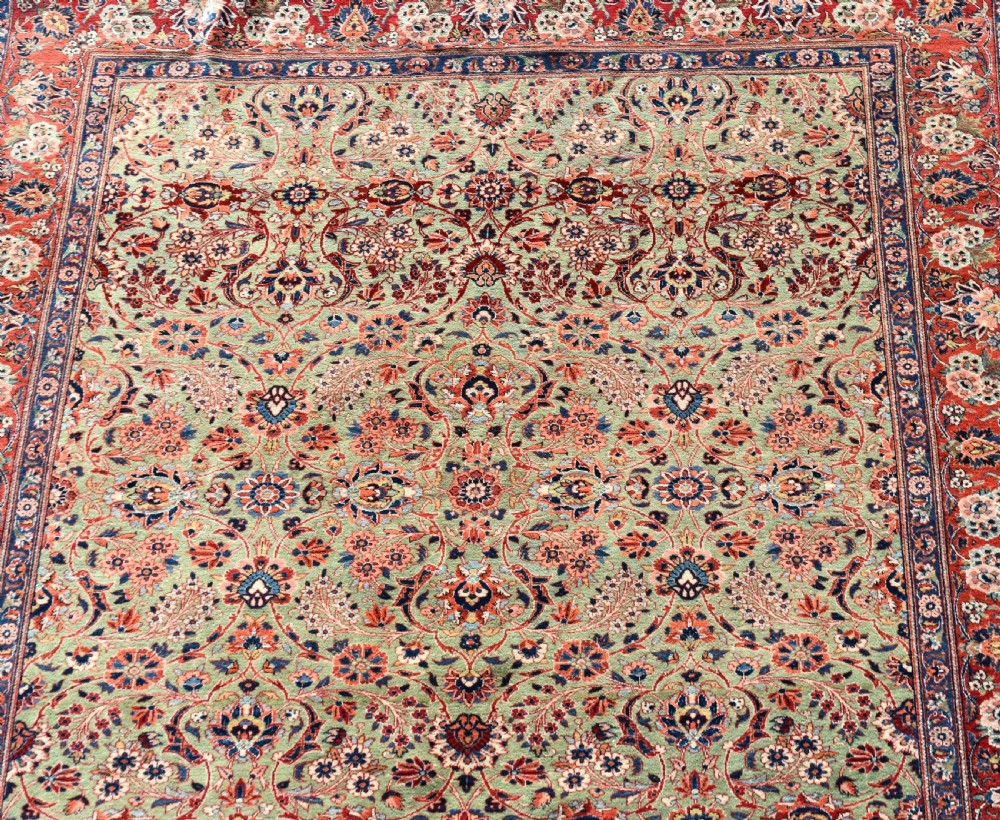 Antique Green ground Kashan carpet 304x212cm View VII
