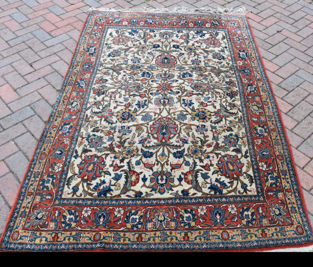 Old Persian Qum rug 208x138cm