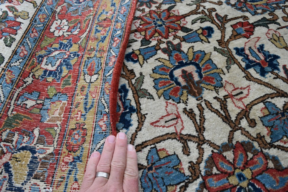Old Persian Qum rug 208x138cm View IV
