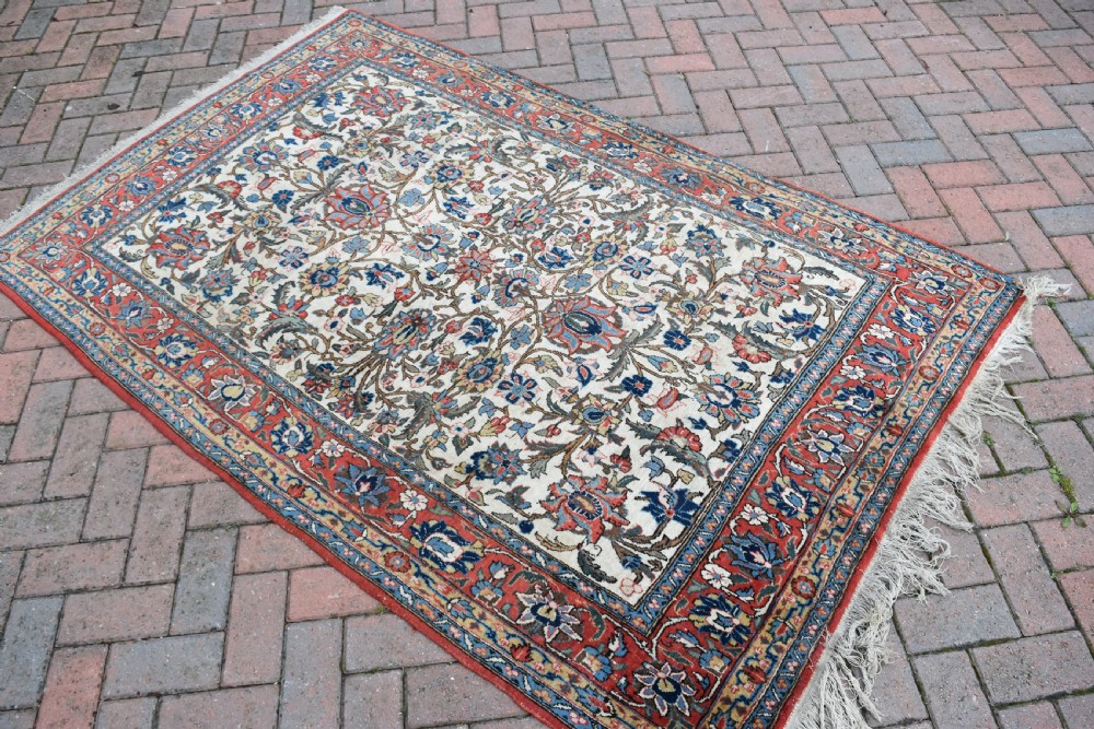 Old Persian Qum rug 208x138cm View V