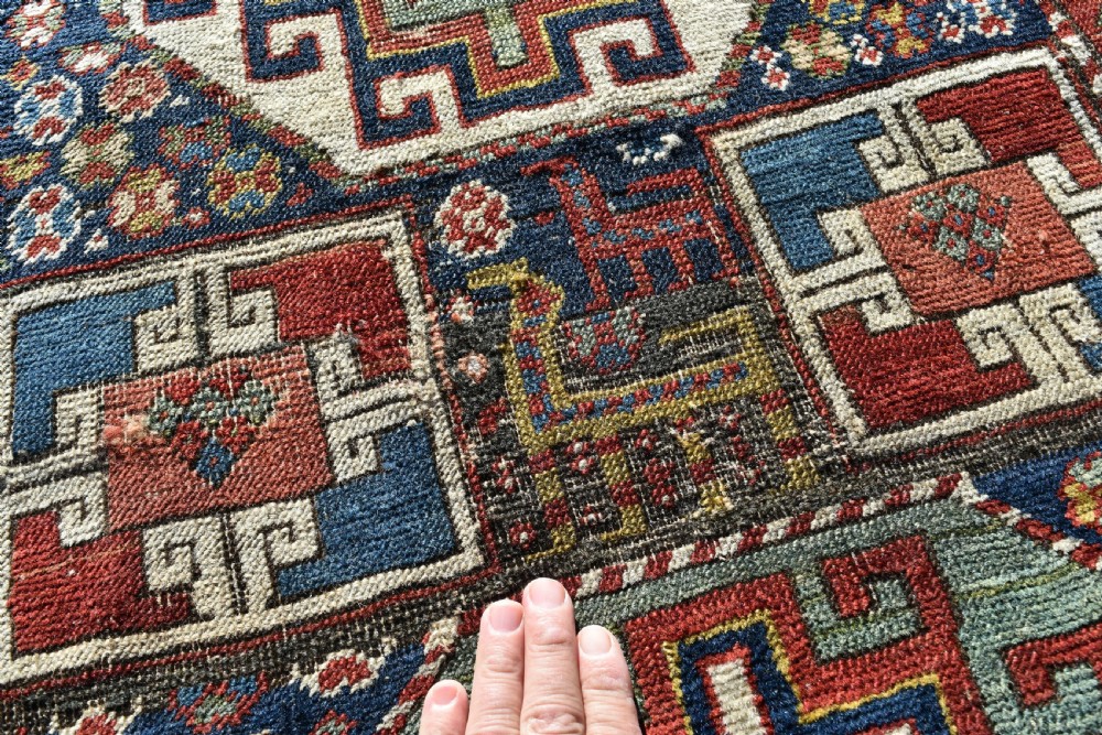 Antique Caucasian Shirvan long rug 304x102cm View III