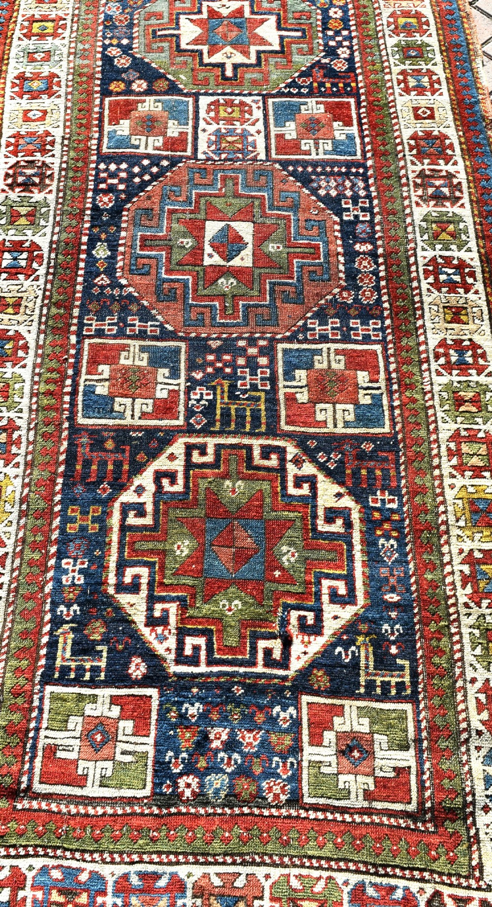 Antique Caucasian Shirvan long rug 304x102cm View VII