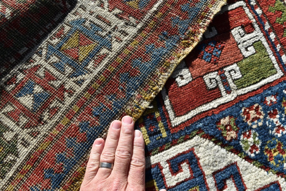 Antique Caucasian Shirvan long rug 304x102cm View IX
