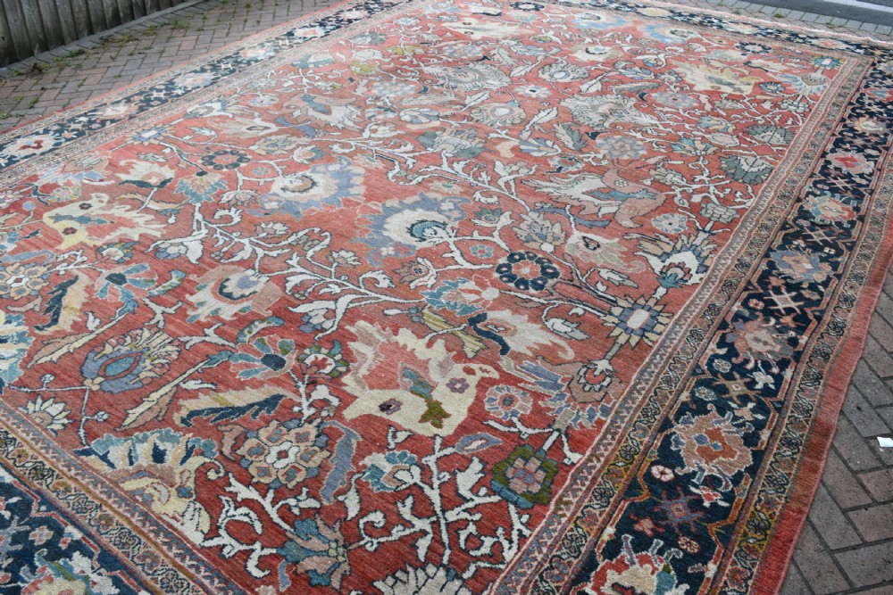 very large antique Ziegler carpet 545x403cm View II
