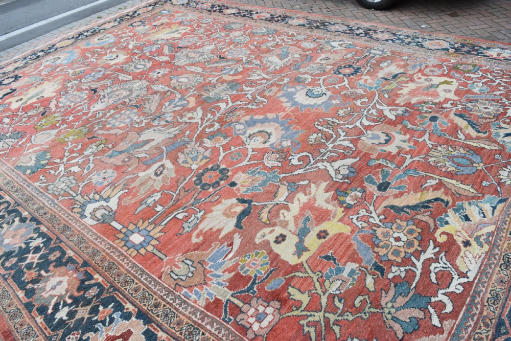 very large antique Ziegler carpet 545x403cm View VII
