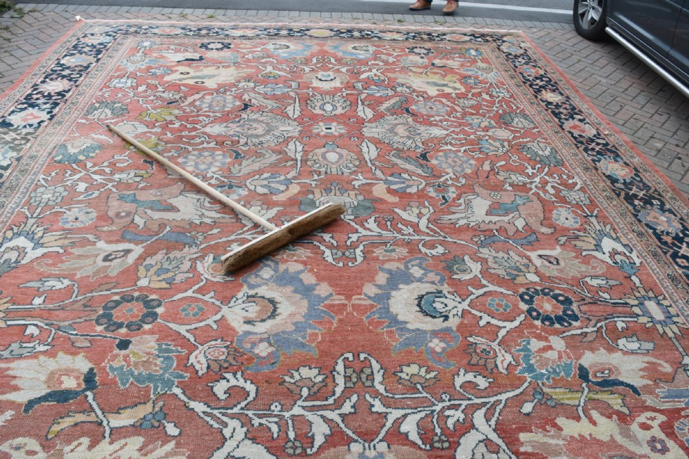 very large antique Ziegler carpet 545x403cm View VIII